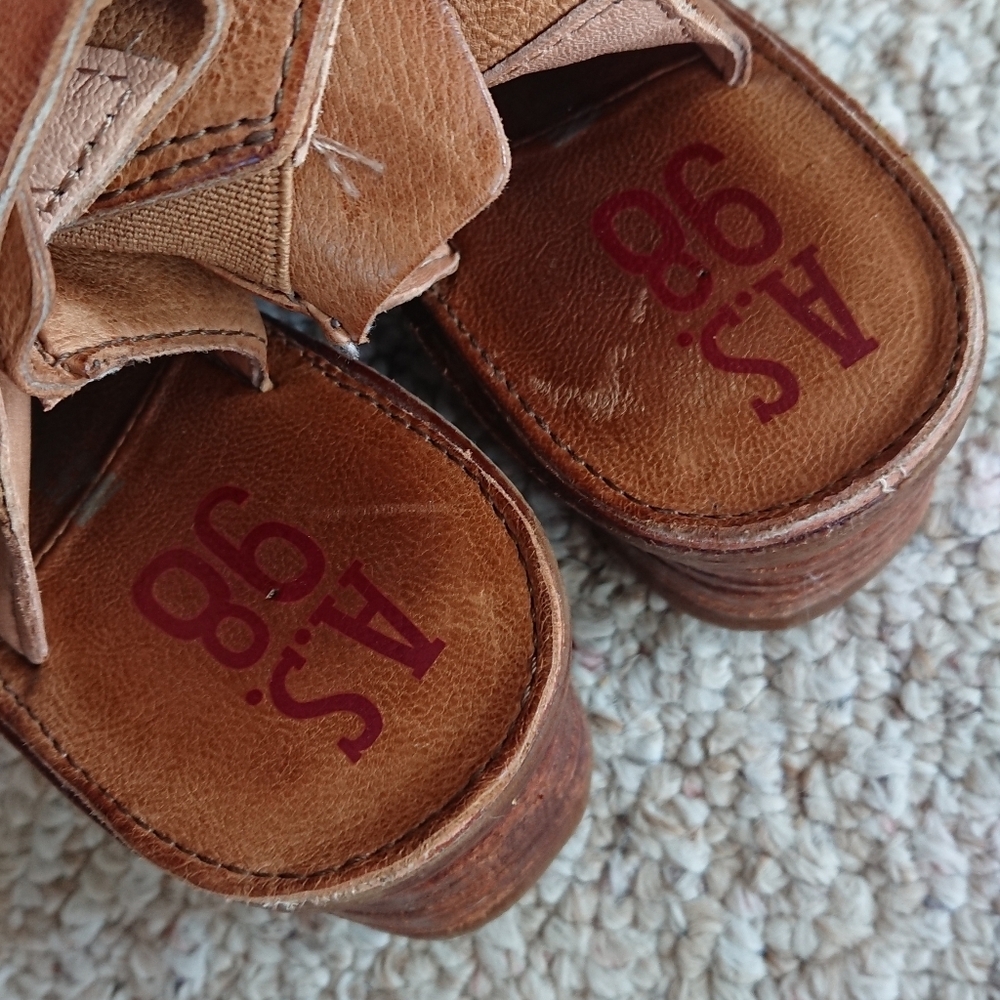 A.S.98 Kody Sandal in Camel Leather size 6 - Picture 8 of 13